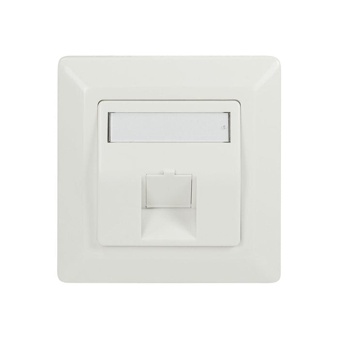Keystone Faceplate 45° For 1 Module, Blanco Puro