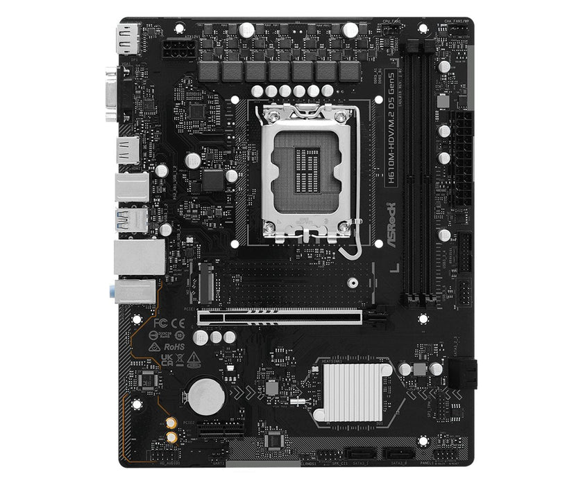 Asrock H610m-Hdv/M.2 D5 Gen5 S1700 Matx Intel H610 2xddr5 Retail