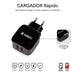 EAN 8436586740702 - SUBBLIM SUB-CHG-1ZWC02 cargador de dispositivo móvil Universal Negro Corriente alterna Carga rápida Inter imagen 9