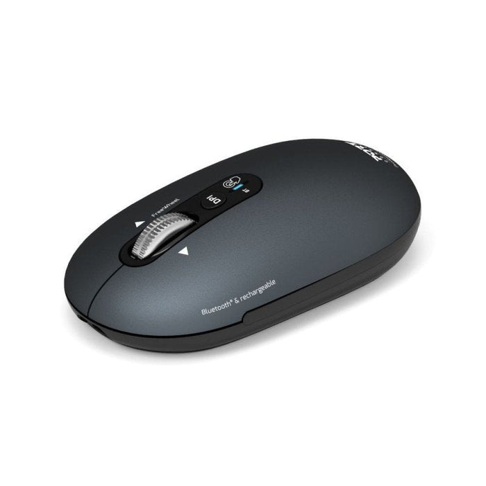Port Connect Wireless & Bluetooth Rechargeable Pure Mac Mouse, Shadow