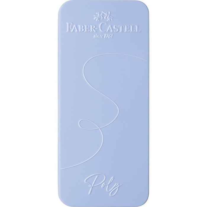 Faber-Castell Poly Pack De Boligrafo Poly Ball Y Pluma Estilografica Poly Pen Con Plumin B - Clip De Metal - Azul