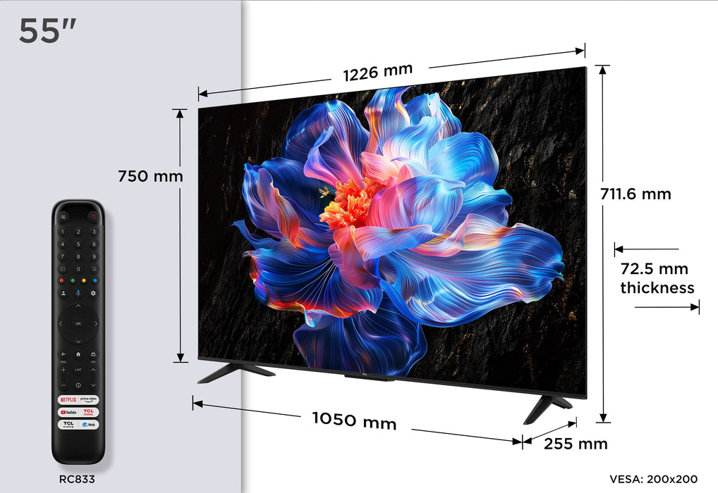 EAN 5901292528386 - TCL P6K 55P6K Televisor 139,7 cm (55") 4K Ultra HD Smart TV Wifi Metálico imagen 1