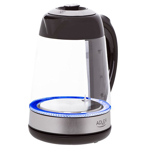 EAN 5903887804592 - Adler AD 1285 tetera eléctrica 1,7 L 2200 W Negro, Acero, Transparente imagen 3