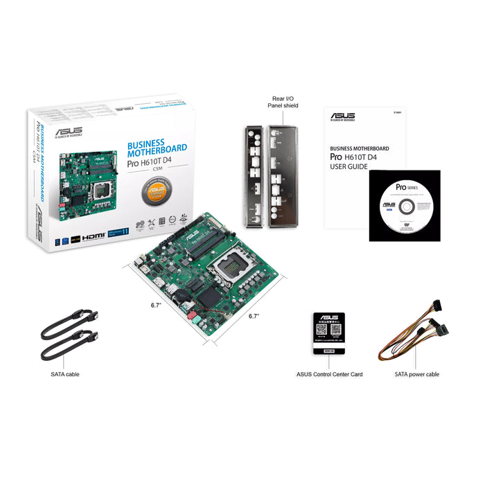 EAN 4711081679851 - ASUS Pro H610T D4-CSM Intel H610 LGA 1700 mini ITX imagen 7
