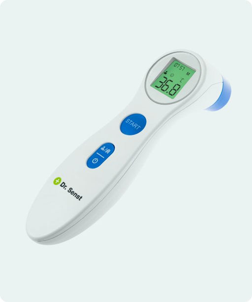 EAN 4250175854120 - Dr. Senst DET-306 Termómetro con sensor remoto Azul, Blanco Frente Botones imagen 1