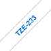 EAN 4977766685276 - Brother TZE-233 cinta para impresora de etiquetas Azul sobre blanco imagen 1
