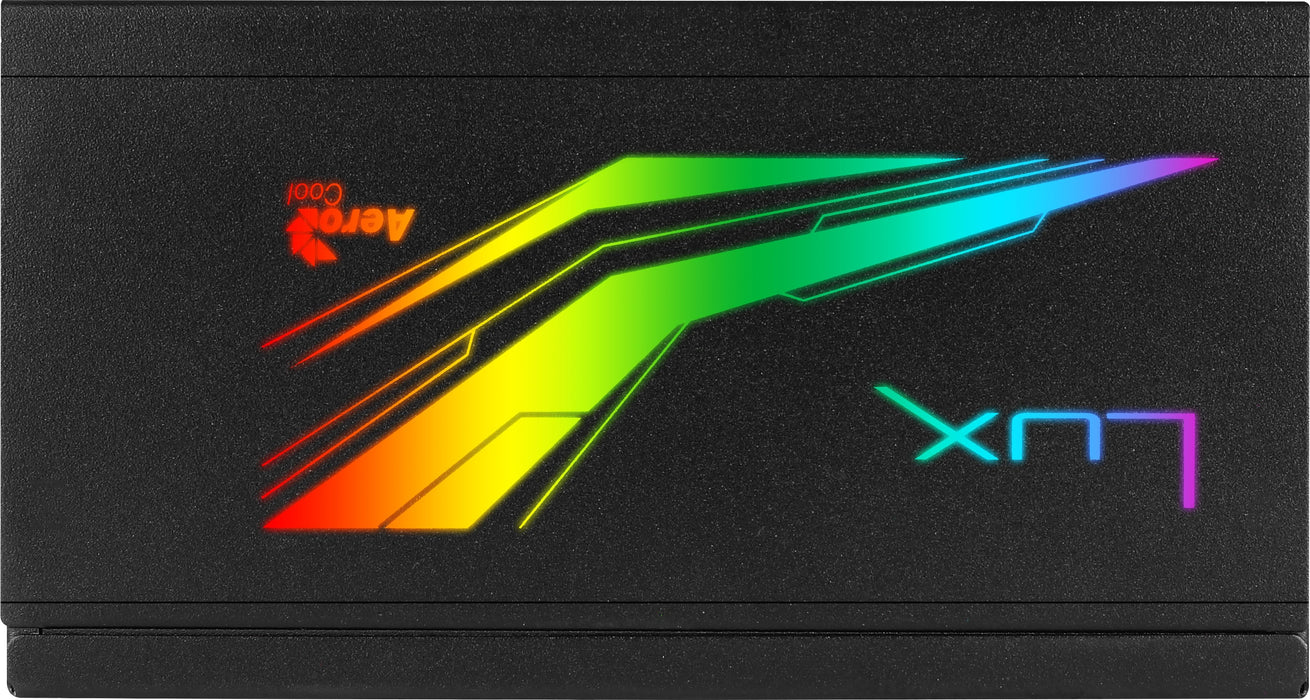 Fuente De Alimentacion Aerocool Lux Rgb 650m, 650 W, 220 - 240 V, 50 - 60 Hz, 94%, 5 A, 120 W