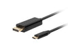 EAN 5901969436808 - Lanberg CA-CMDP-10CU-0010-BK adaptador de cable de vídeo 1 m USB Tipo C DisplayPort Negro imagen 1