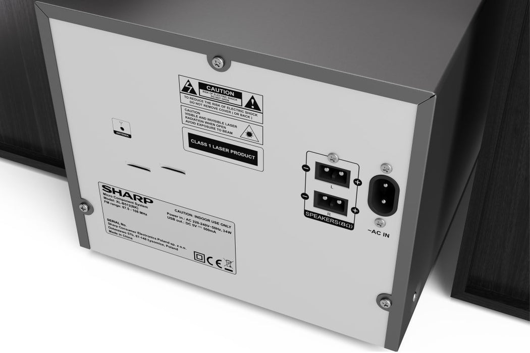 EAN 4974019160450 - Sharp XL-B512(BK) sistema de audio para el hogar Microcadena de música para uso doméstico 45 W Negro imagen 3