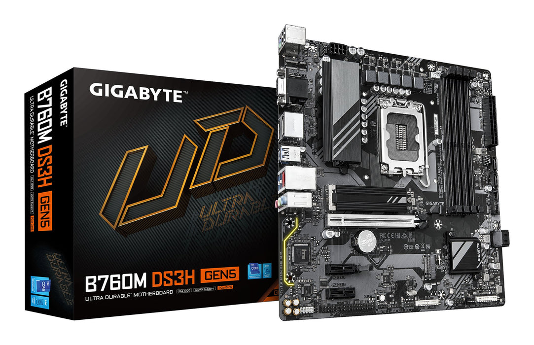 EAN 4719331872793 - GIGABYTE B760M DS3H GEN5 placa base Intel B760 Express LGA 1700 micro ATX imagen 1