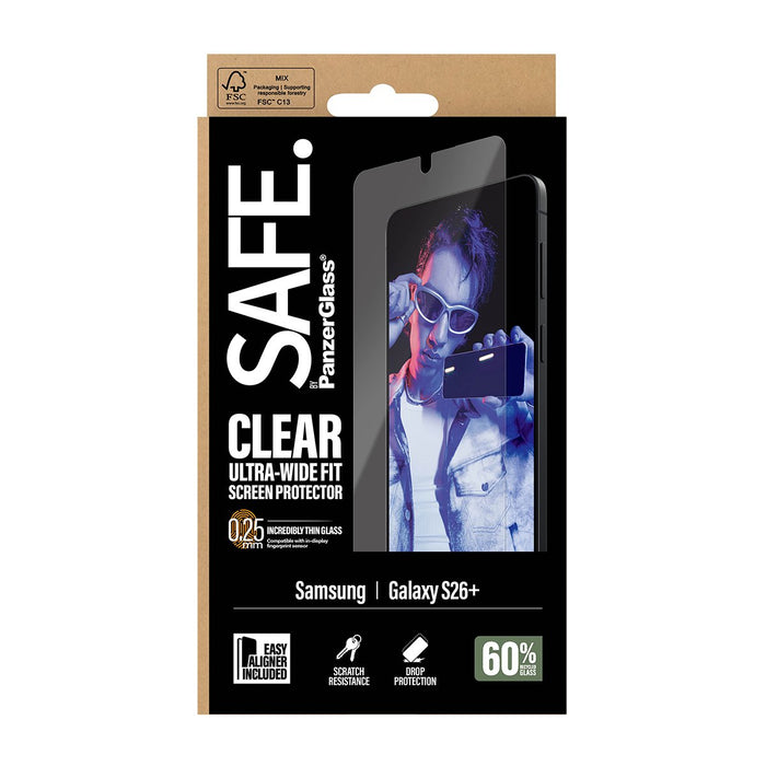 EAN 5715685033957 - PanzerGlass SAFE. by ® Screen Protector Samsung Galaxy S26+ | Ultra-Wide Fit w. EasyAligner Protector de  imagen 3