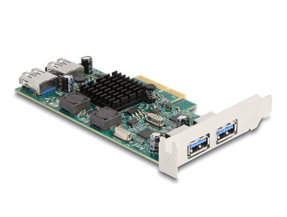 Delock Pci Express X4 Tarjeta A 2 X Extern Usb 5 Gbps Typ-A +