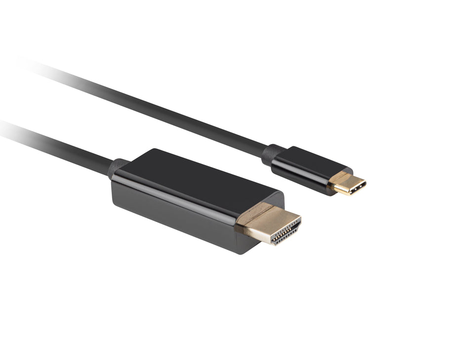 EAN 5901969436754 - Lanberg CA-CMHD-10CU-0005-BK adaptador de cable de vídeo 0,5 m USB Tipo C HDMI Negro imagen 3