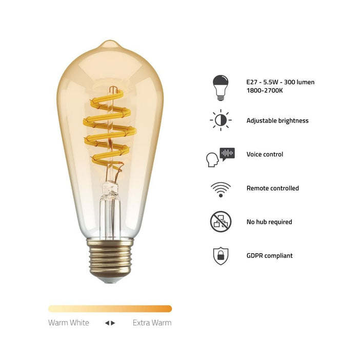 EAN 8719323918139 - Hombli HBEB-0212 iluminación inteligente Bombilla inteligente Wi-Fi 5,5 W imagen 3