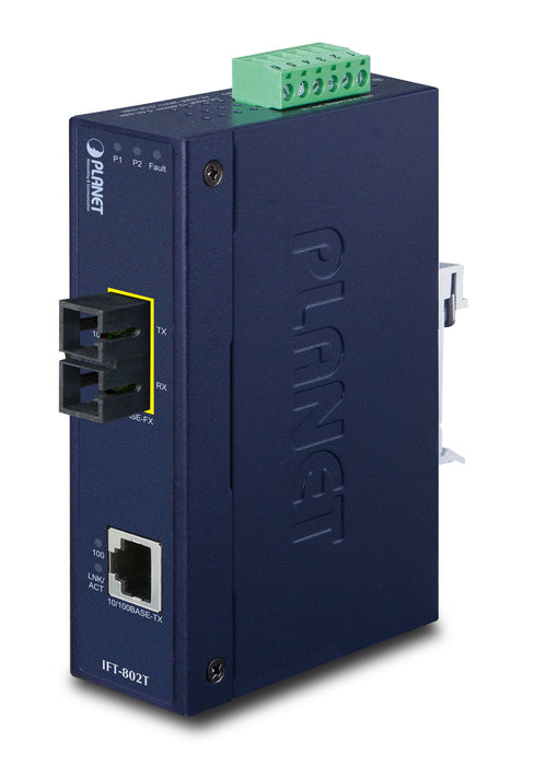 EAN 4711213687556 - PLANET IFT-802T convertidor de medio 200 Mbit/s 1310 nm Azul imagen 1