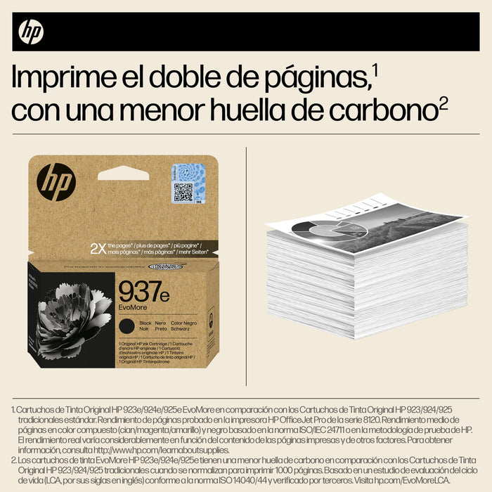 EAN 0199764688170 - HP 937e EvoMore Black Original Ink Cartridge cartucho de tinta 1 pieza(s) Alto rendimiento (XL) Negro imagen 3