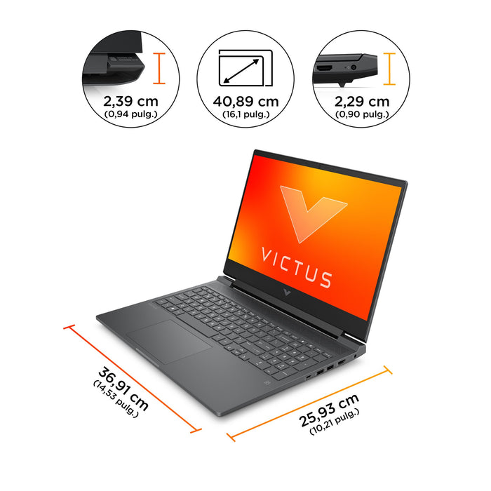 EAN 0197497517538 - HP Victus Gaming Victus 16-s0014ns AMD Ryzen™ 7 7840HS Portátil 40,9 cm (16.1") Full HD 16 GB DDR5-SDRAM  imagen 7