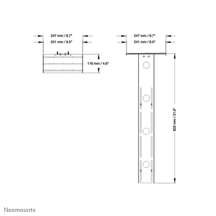 EAN 8717371449124 - Neomounts PLASMA-M2500CAMSHLF2 accesorio para soporte de televisor imagen 3