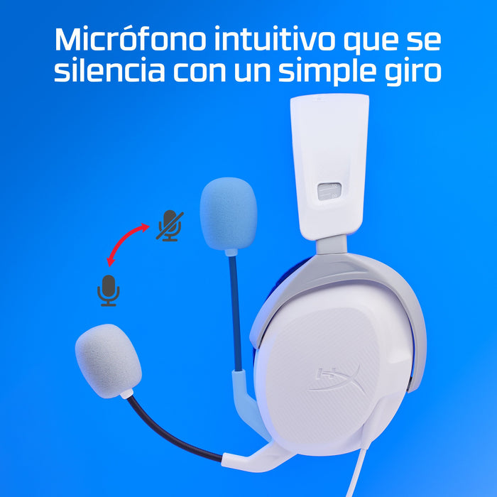 EAN 0197029365989 - HyperX Cloud Stinger 2 GAM HEADSET PlayStation Alámbrico Diadema Juego Blanco imagen 8