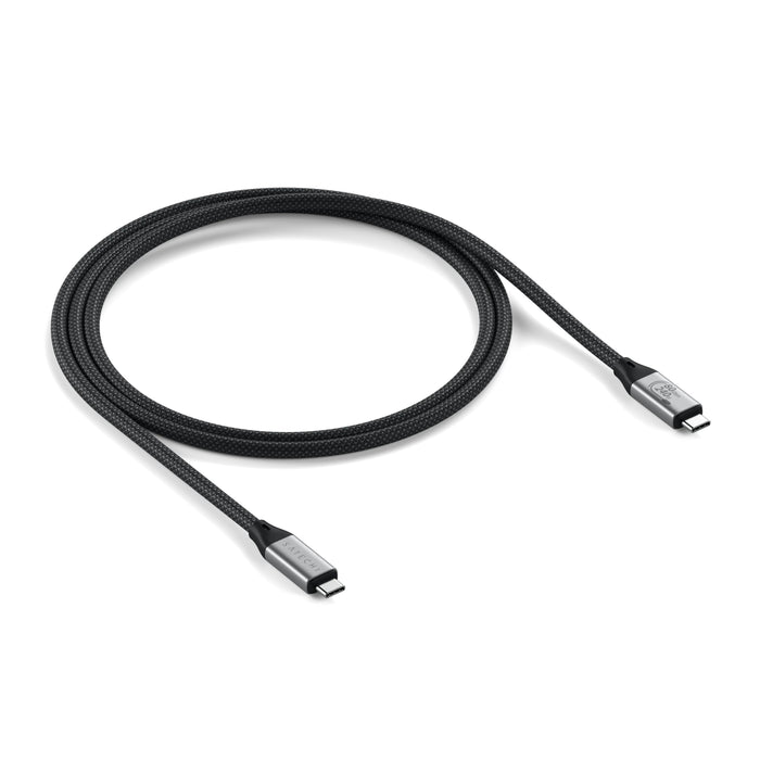 Satechi Usb4 V2 Pro Cable Cable Usb Usb4 Gen 4x2 1,2 M Usb C Plata, Negro