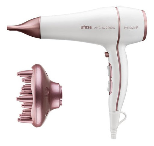 EAN 8422160060786 - Ufesa 60306078 secador 2200 W Rosa, Blanco imagen 1