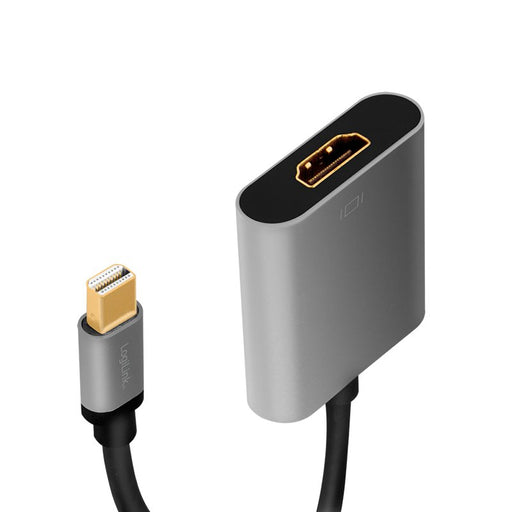 EAN 4052792062120 - LogiLink CDA0110 adaptador de cable de vídeo 0,15 m Mini DisplayPort HDMI Negro, Gris imagen 2