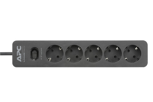 EAN 0731304347033 - APC PME5B-GR limitador de tensión Negro 5 salidas AC 230 V 1,5 m imagen 2