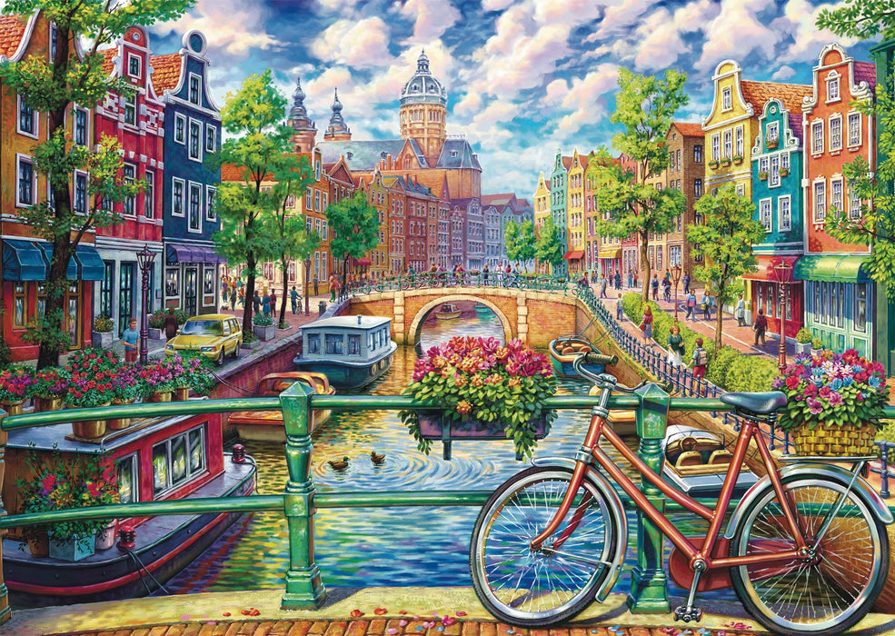 Schmidt Spiele Amsterdam Canal Mágico, Rompecabezas 1000 Piezas 58877