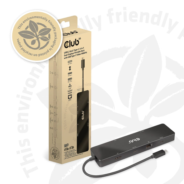 EAN 8719214472818 - CLUB3D CSV-1584 base para portátil y replicador de puertos Alámbrico USB 3.2 Gen 2 (3.1 Gen 2) Type-C Neg imagen 16