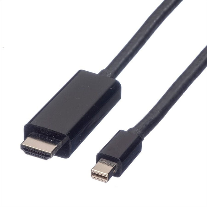 Value Mini Displayport Cable, Mini Dp-Uhdtv, St St, Schwarz, 3 M