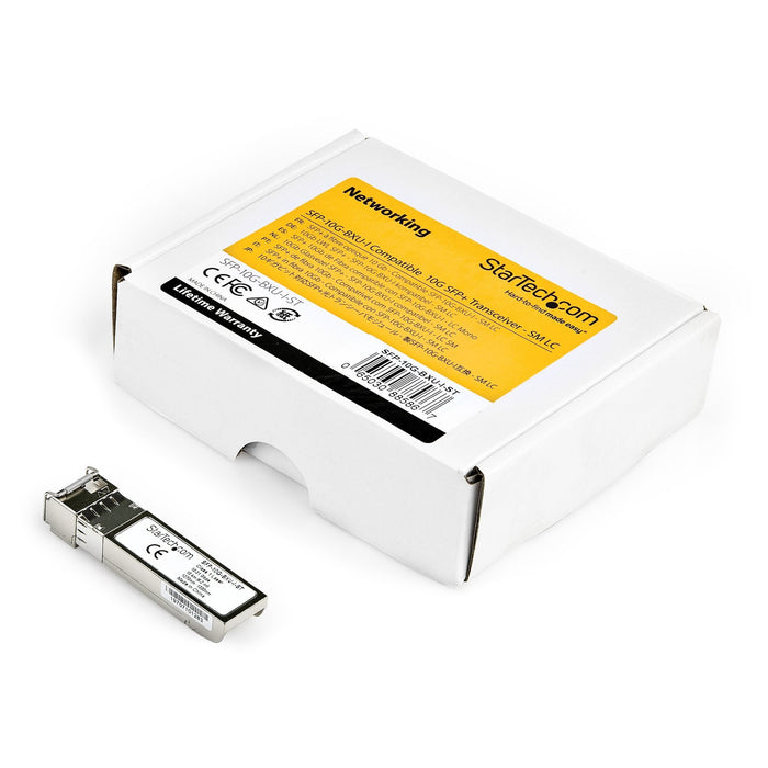 Startech.Com Módulo Transceptor Sfp+ Compatible Con El Modelo Sfp-10g-Bxu-I De Cisco - 10gbase-Bx (Upstream), Fibra Óptica, 10000 Mbit/S, Sfp+, Lc, Bx, 10000 M