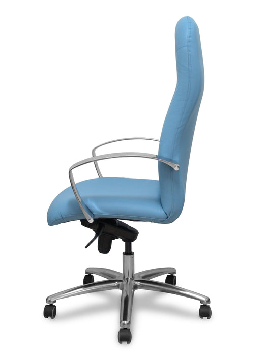 Piqueras Y Crespo Sillon Caudete Similpiel Azul Claro