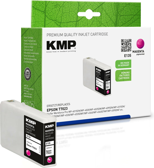 Kmp E135 Cartucho De Tinta Magenta Compatible Con Epson T7023