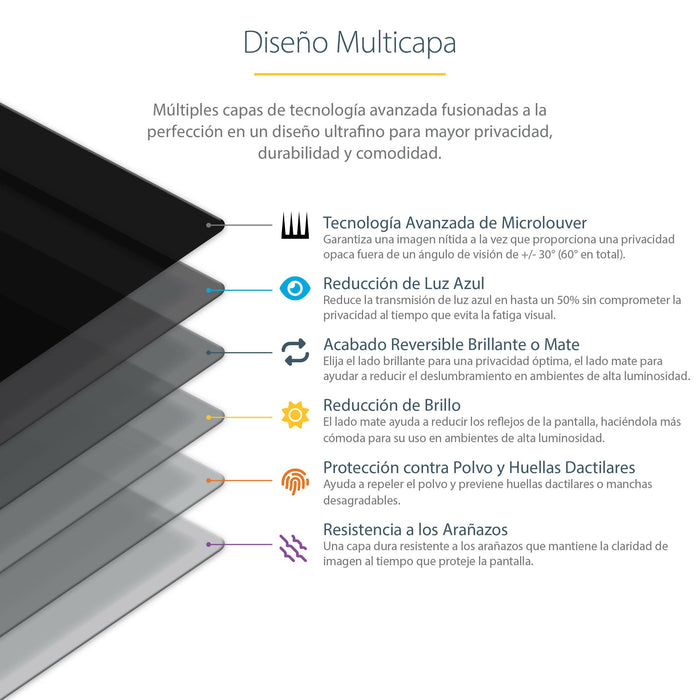 EAN 0065030900454 - StarTech.com 156L-PRIVACY-SCREEN filtro para monitor 39,6 cm (15.6") Filtro de privacidad para pantallas  imagen 13