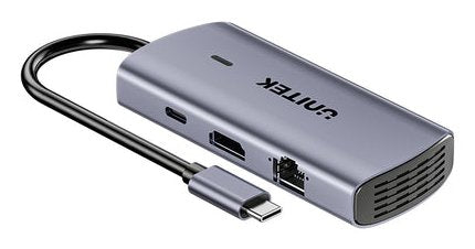 Unitek D1113cgy01 Hub De Interfaz 2 X Usb 3.2 Gen 2 (3.1 Gen 2) Type-C 1000 Mbit/S Gris