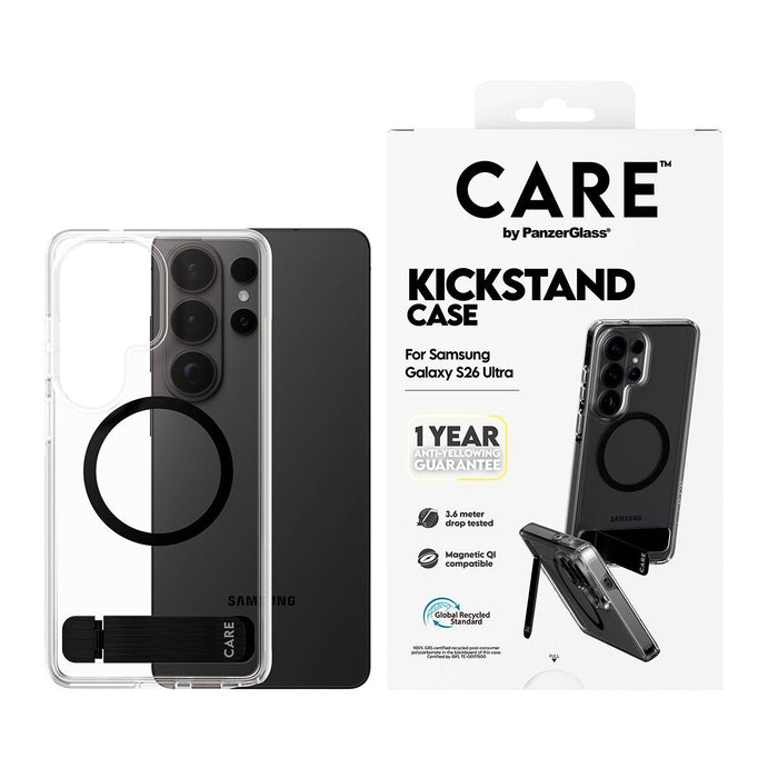 Panzerglass Care By Panzerglass Urban Explorer - Trasero Cubierta Para Teléfono Móvil - Con Pie De Soporte, Qi-Compatible - Termoplástico Polyurethan (Tpu)