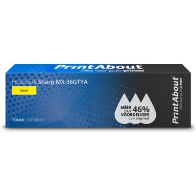 EAN 0616985789764 - PrintAbout MX-36GTYA cartucho de tóner Compatible Amarillo imagen 1