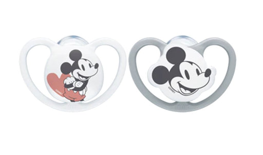 EAN 4008600405726 - NUK Disney Mickey Mouse Chupete clásico para bebés Ortodóntico Silicona Gris, Blanco imagen 1