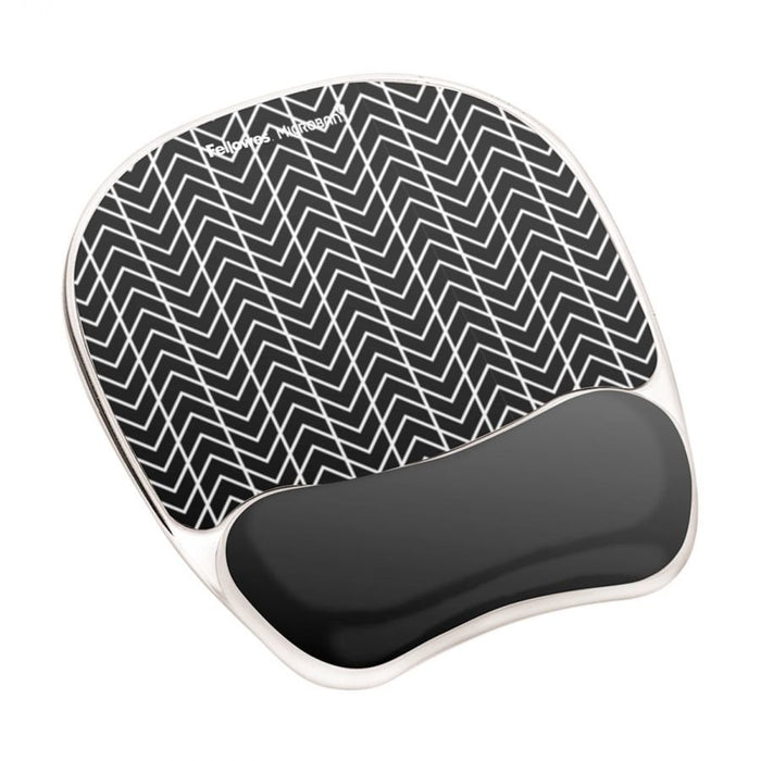 EAN 0043859740680 - Fellowes 9653401 alfombrilla para ratón Negro, Blanco imagen 1