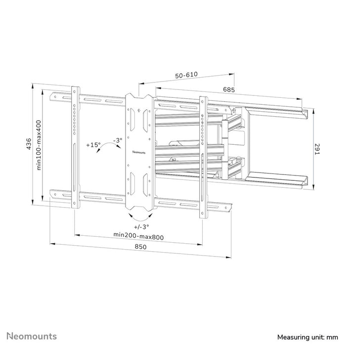 EAN 8717371448905 - Neomounts WL40S-850BL18 soporte para TV 2,18 m (86") Negro imagen 20