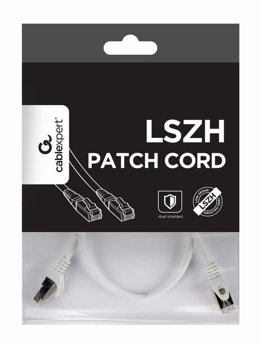 EAN 8716309118767 - Gembird PP6A-LSZHCU-W-0.5M cable de red Blanco 0,5 m Cat6a S/FTP (S-STP) imagen 1