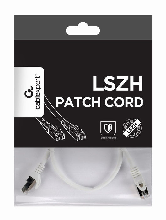 EAN 8716309118767 - Gembird PP6A-LSZHCU-W-0.5M cable de red Blanco 0,5 m Cat6a S/FTP (S-STP) imagen 1