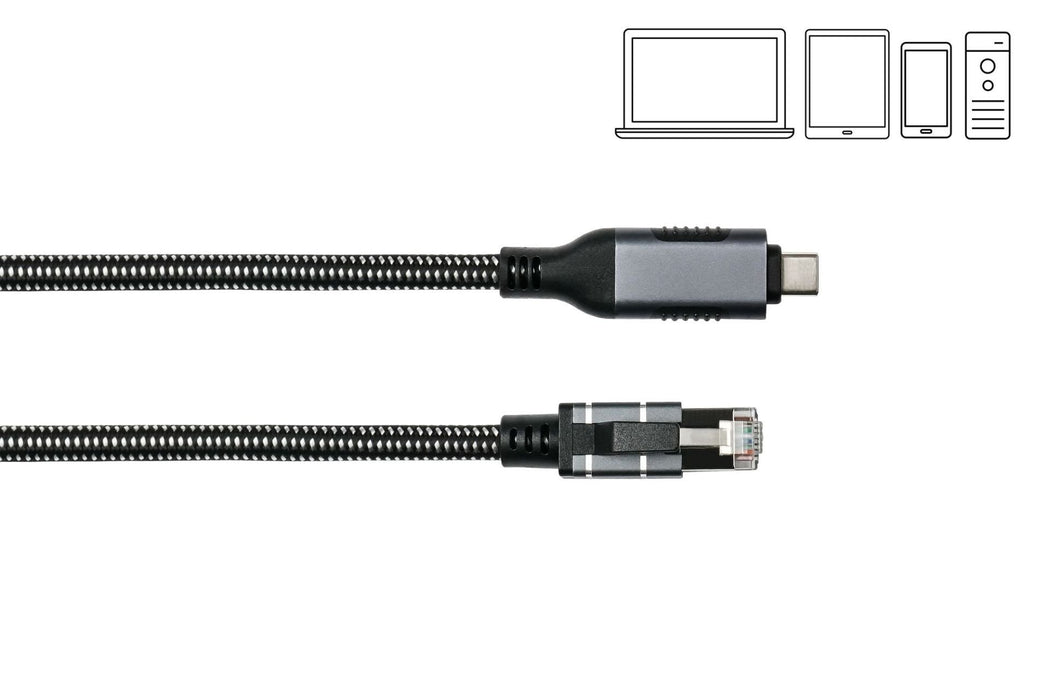 Good Connections Ethernet-Cable Usb-C Rj45, Anthrazit, 1,0m