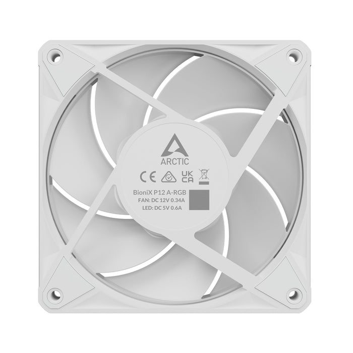 Arctic Bionix P12 A-Rgb (Blanco Blanco, Pack De 3, 120 Mm) Acfan00338a