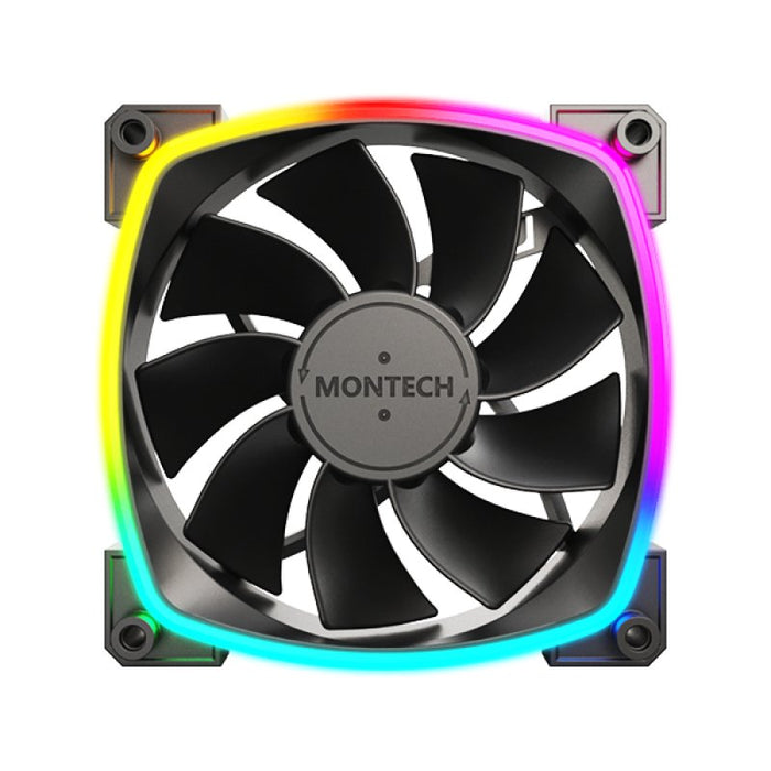 EAN 4710562748246 - Montech RX120 PWM Carcasa del ordenador Ventilador 12 cm Negro 3 pieza(s) imagen 1