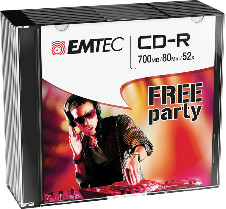 EAN 3126170114464 - Emtec ECOC801052SL CD en blanco CD-R 700 MB 52x 10 pieza(s) imagen 1