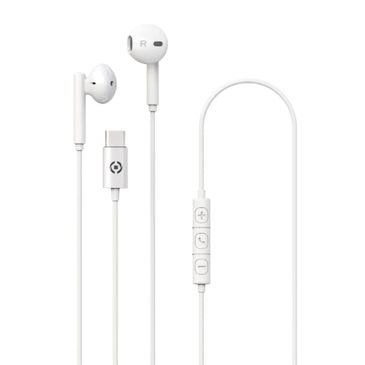 EAN 8021735200895 - Celly UP1100TYPECWH auricular y casco Auriculares Alámbrico Dentro de oído Llamadas/Música USB Tipo C Bla imagen 1