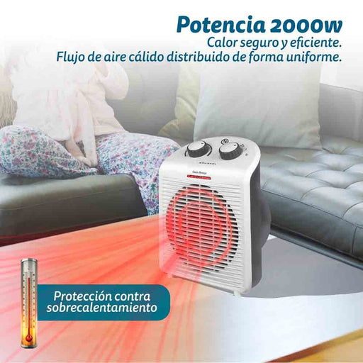 EAN 8426156018607 - Grunkel WB-2000PLUSBL Interior Gris Oscuro 2000 W Ventilador eléctrico imagen 2