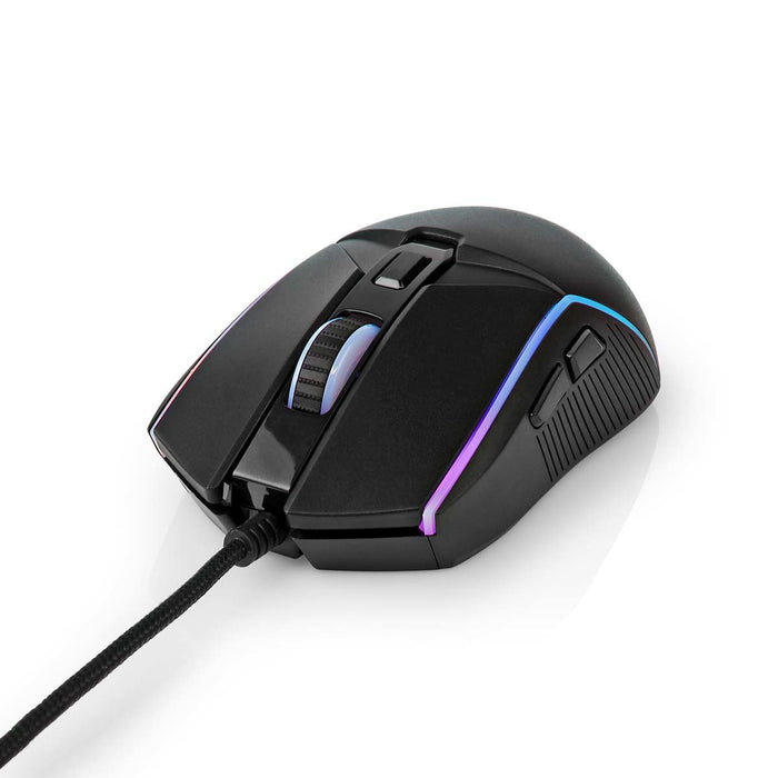 EAN 5412810411269 - Nedis GMWD510BK ratón Juego mano derecha USB tipo A Óptico 7200 DPI imagen 6