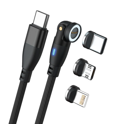 EAN 4040895011572 - RealPower MagneticCharge 100 cable USB 1 m USB C Negro imagen 1